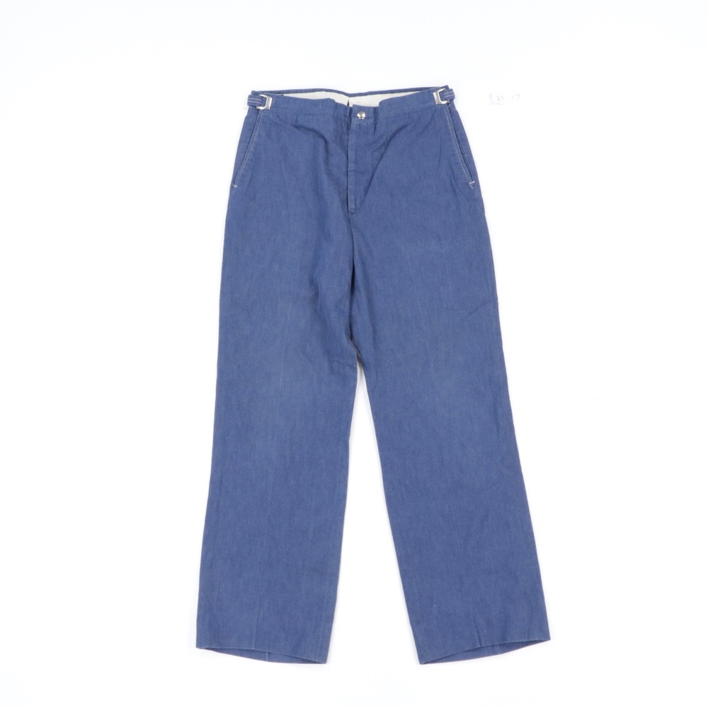 80s Mens 32x31Adjustable Waist Chamois Cloth Pants